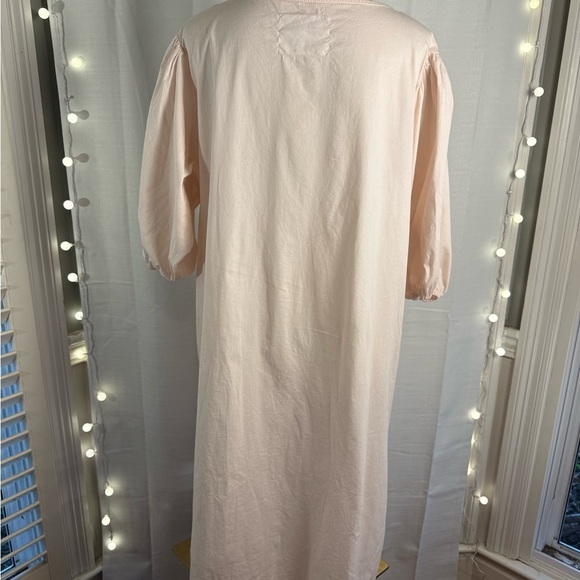 Pitusa Pink and Purple Sheath Dress with Puff Sleeves minus the Sash - Picture 3 of 7